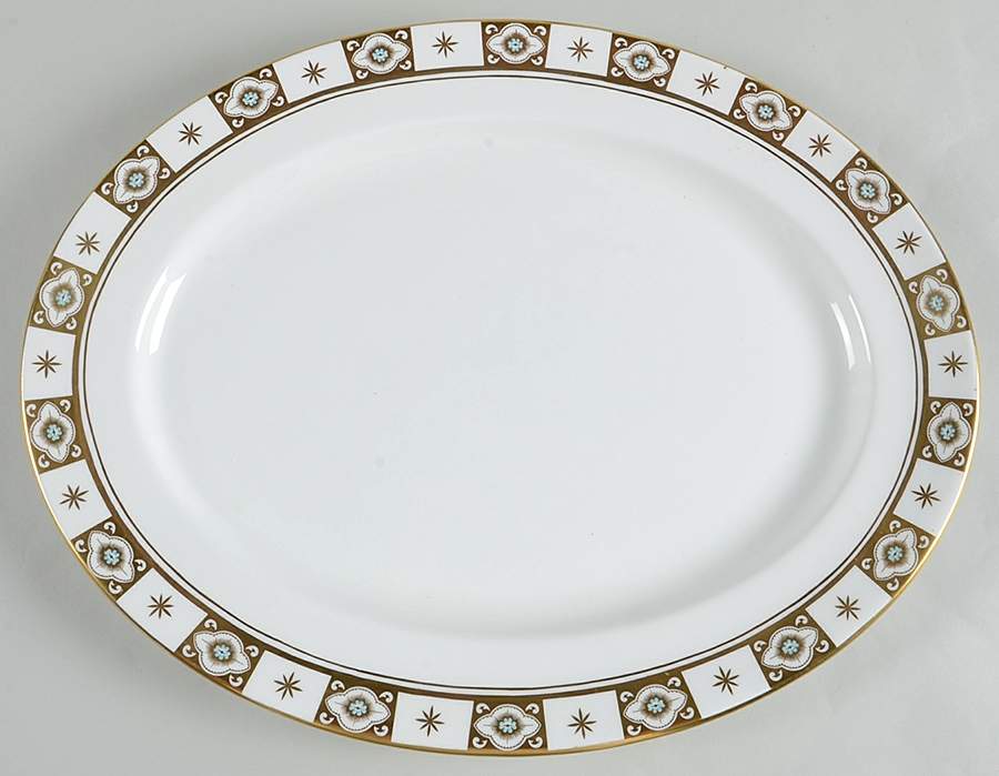 Belmont (Smooth) 15" Oval Serving Platter by John  Aynsley & Sons-1