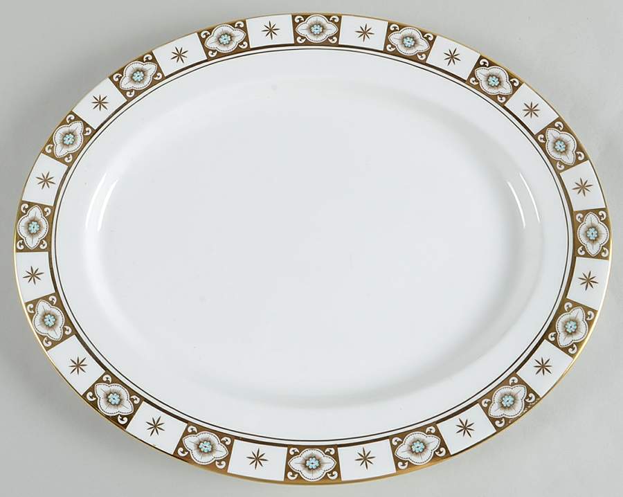 Belmont (Smooth) 13" Oval Serving Platter by John  Aynsley & Sons-1