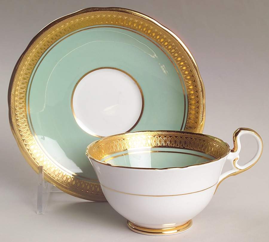 Berkeley (Scalloped) Footed Cup & Saucer Set by John  Aynsley & Sons-1