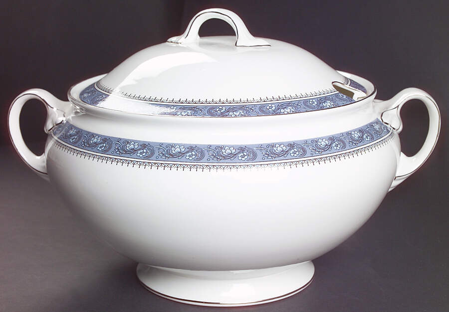Blue Mist Tureen &  Lid by John  Aynsley & Sons-1