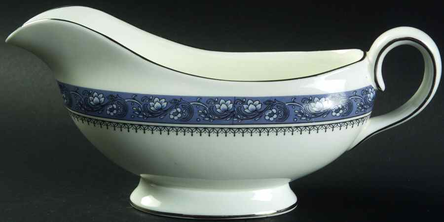 Blue Mist Gravy Boat by John  Aynsley & Sons-1