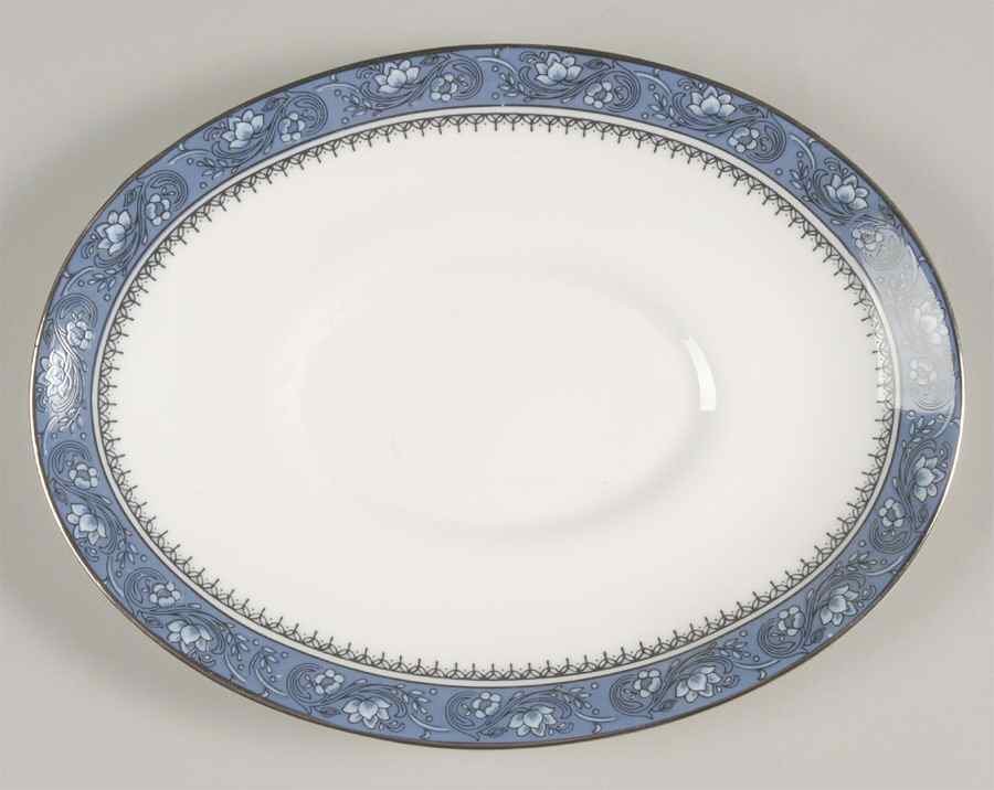 Blue Mist Underplate for Gravy Boat by John  Aynsley & Sons-1
