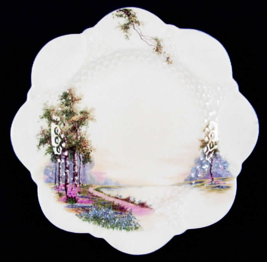 Bluebell Time (Bluetrim) Bread & Butter Plate by John  Aynsley & Sons-1
