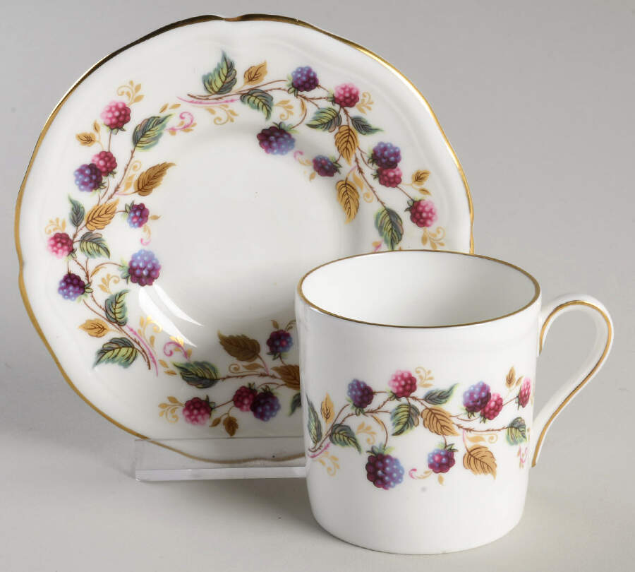 Bramble Time Demitasse Cup & Saucer Set by John  Aynsley & Sons-1