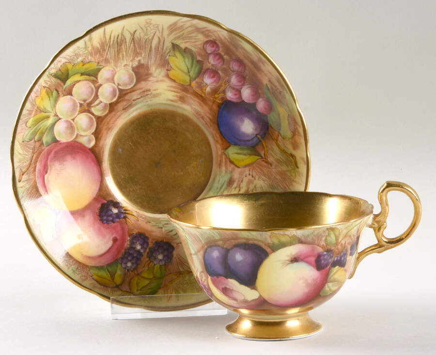 C746 Footed Cup & Saucer Set by John  Aynsley & Sons-1