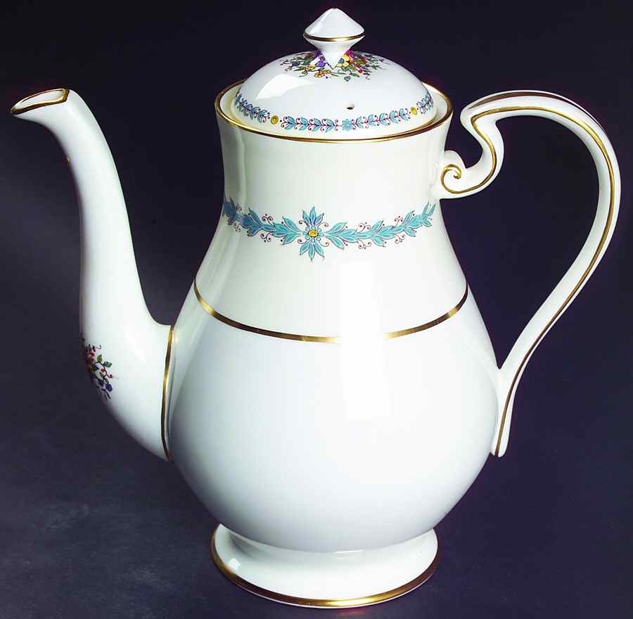 Cambridge (Smooth) Coffee Pot & Lid by John  Aynsley & Sons-1