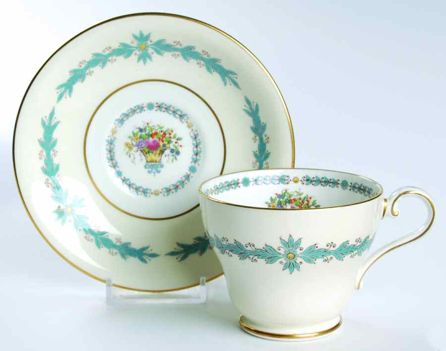 Cambridge (Smooth) Footed Cup & Saucer Set by John  Aynsley & Sons-1