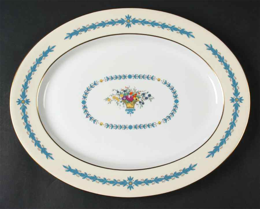 Cambridge (Smooth) 13" Oval Serving Platter by John  Aynsley & Sons-1