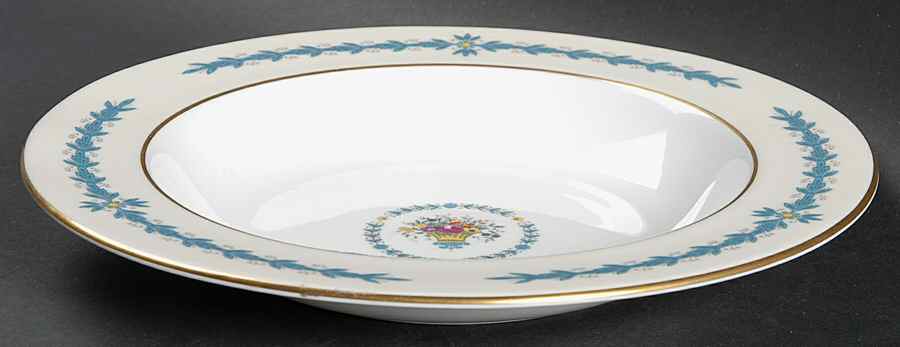 Cambridge (Smooth) Large Rim Soup Bowl by John  Aynsley & Sons-1