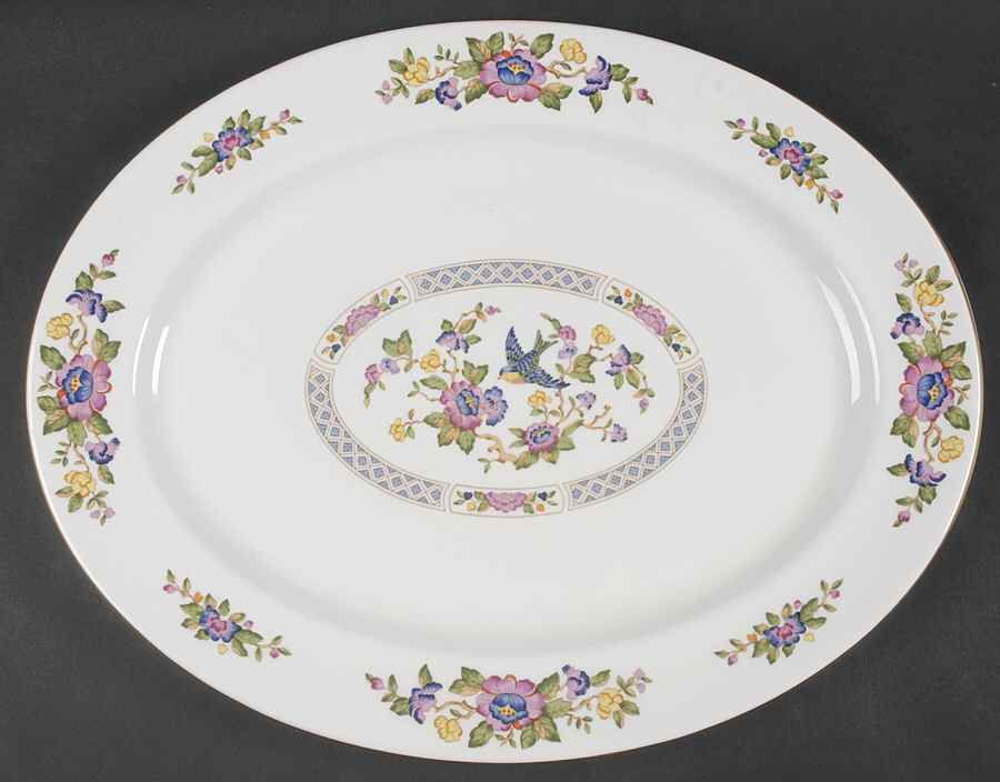 Capistrano 15" Oval Serving Platter by John  Aynsley & Sons-1
