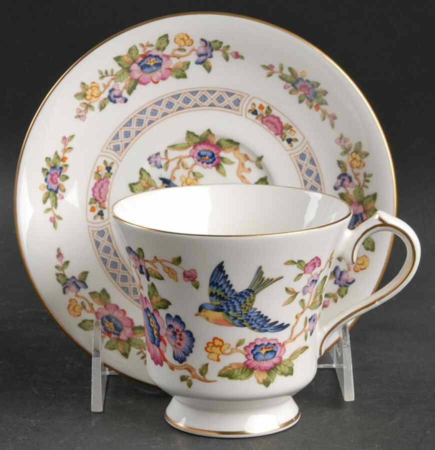 Capistrano Footed Cup & Saucer Set by John  Aynsley & Sons-1