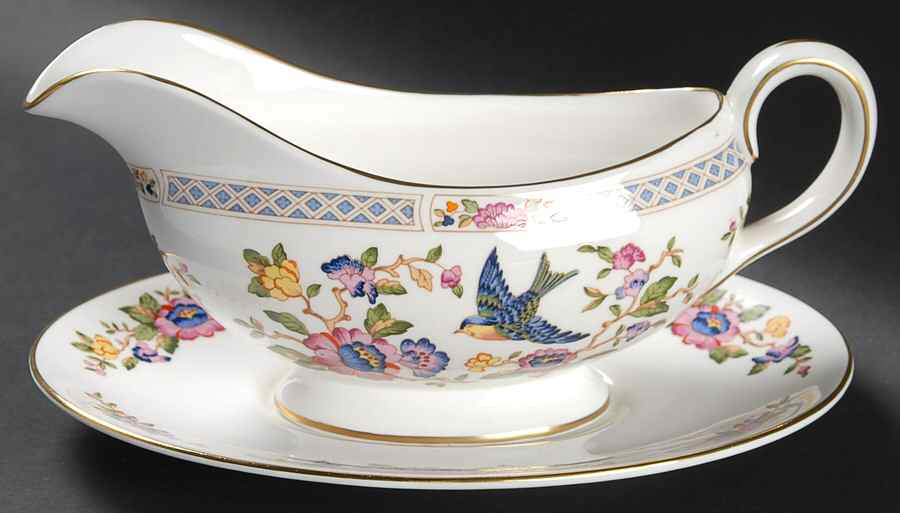 Capistrano Gravy Boat & Underplate by John  Aynsley & Sons-1
