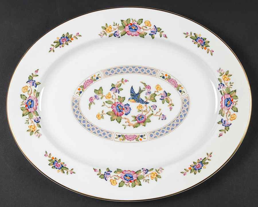 Capistrano 13" Oval Serving Platter by John  Aynsley & Sons-1