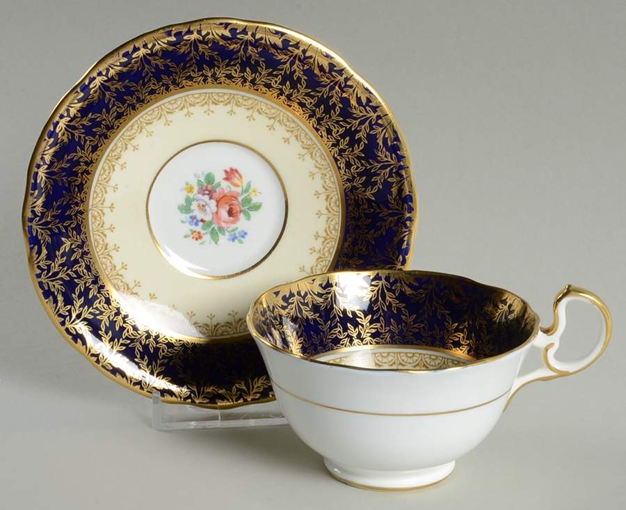 Cardiff Footed Cup & Saucer Set by John  Aynsley & Sons-1