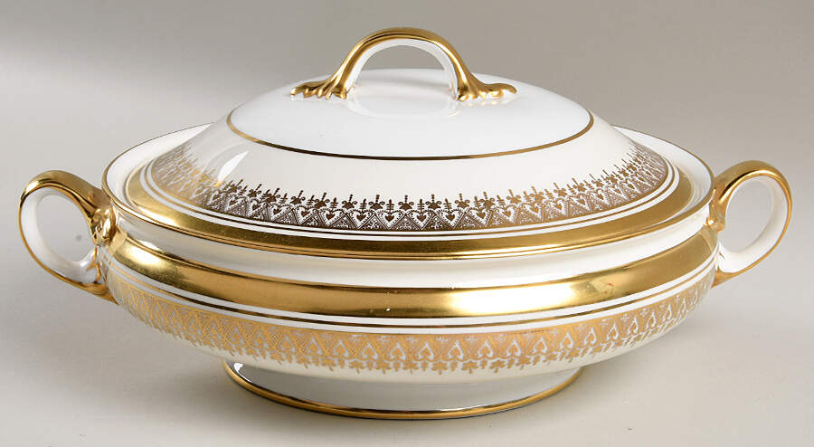 Champagne Round Covered Vegetable by John  Aynsley & Sons-1