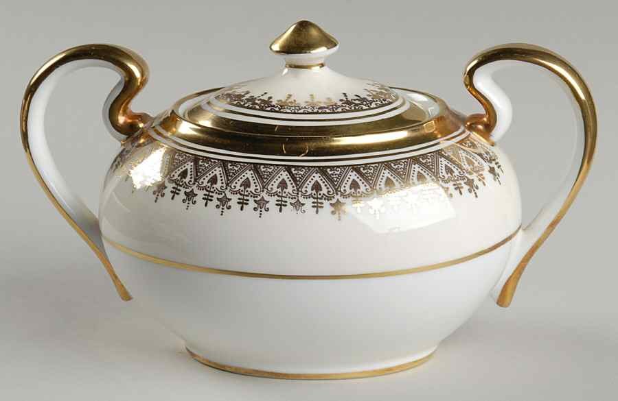 Champagne Sugar Bowl & Lid by John  Aynsley & Sons-1