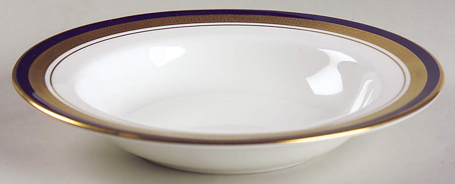Cobalt Royale Rim Soup Bowl by John  Aynsley & Sons-1