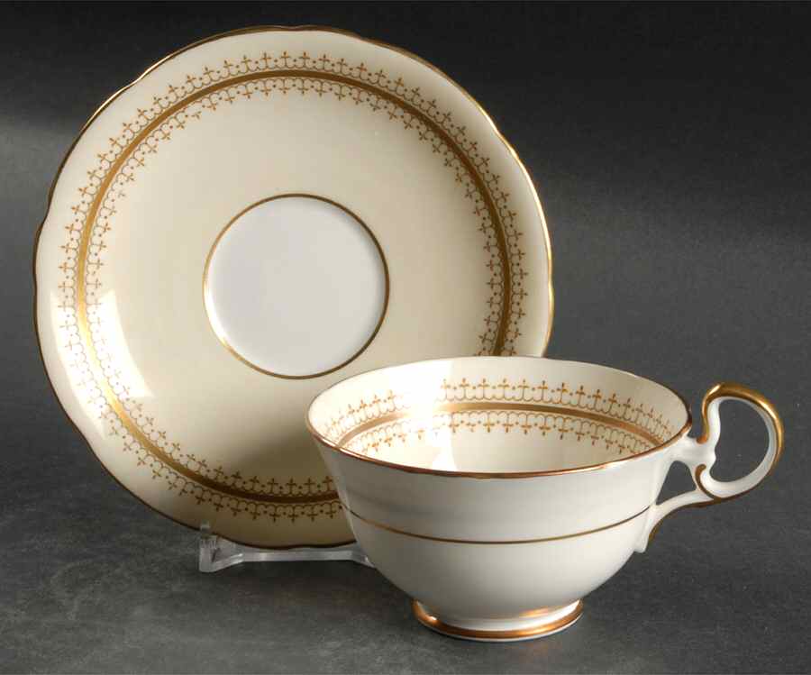 Cynthia Footed Cup & Saucer Set by John  Aynsley & Sons-1