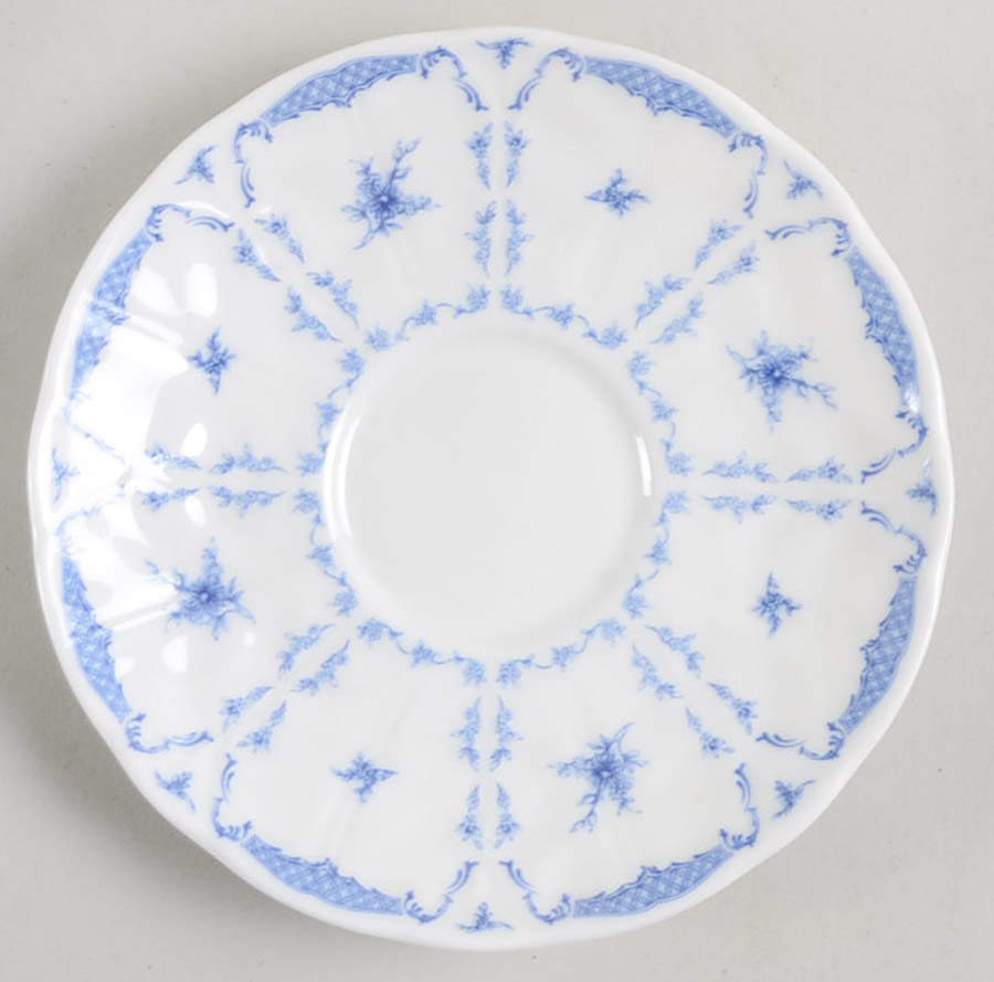 Delphine (New, No Trim) Saucer for Demitasse Cup by John  Aynsley & Sons-1
