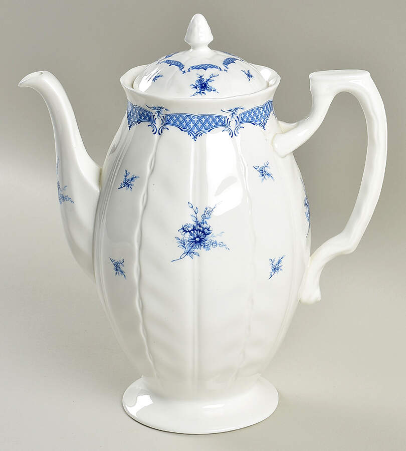 Delphine (New, No Trim) Coffee Pot & Lid by John  Aynsley & Sons-1