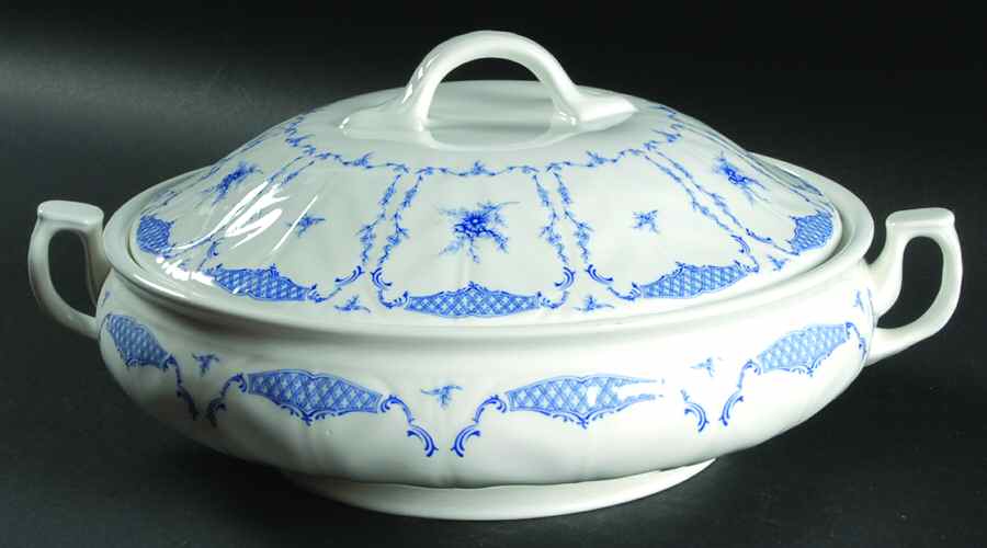 Delphine (New, No Trim) Round Covered Vegetable by John  Aynsley & Sons-1