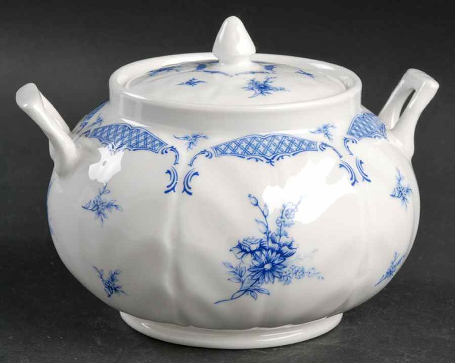 Delphine (New, No Trim) Sugar Bowl & Lid by John  Aynsley & Sons-1
