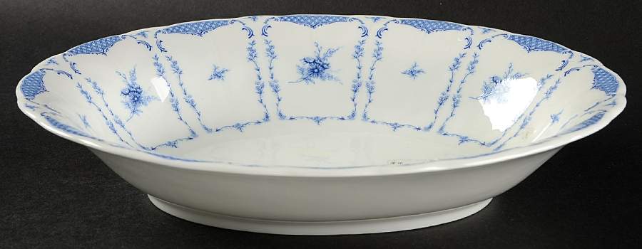 Delphine (New, No Trim) 10" Oval Vegetable Bowl by John  Aynsley & Sons-1