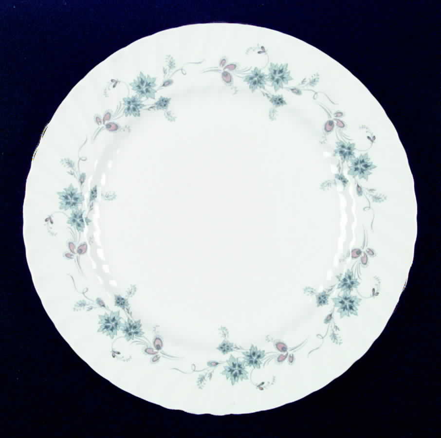 Delphine (Older, Platinum Trim) Dinner Plate by John  Aynsley & Sons-1