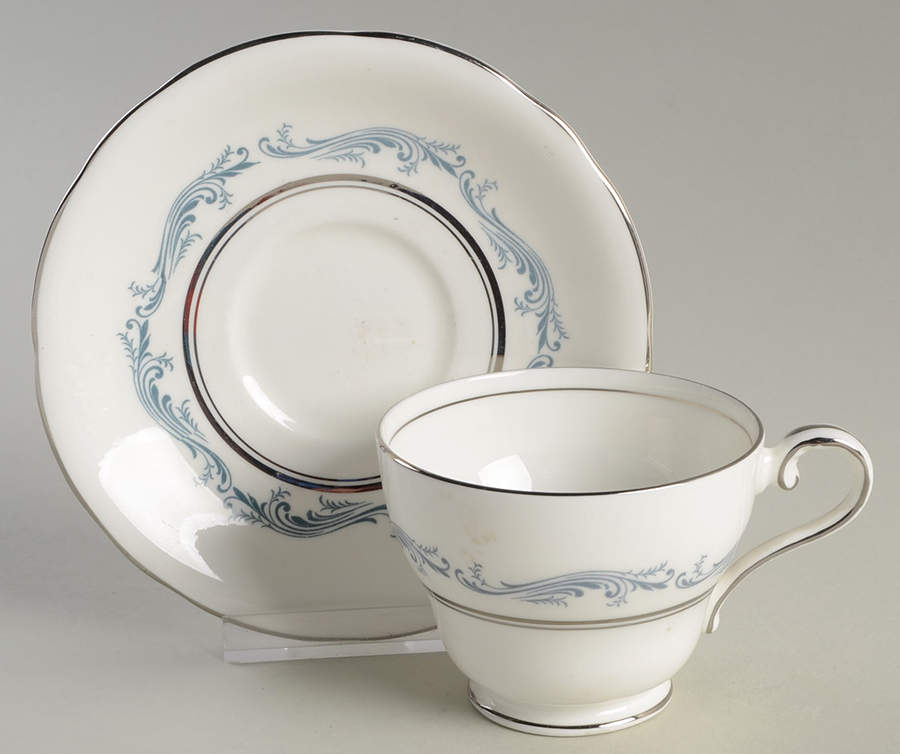 Denver Footed Cup & Saucer Set by John  Aynsley & Sons-1