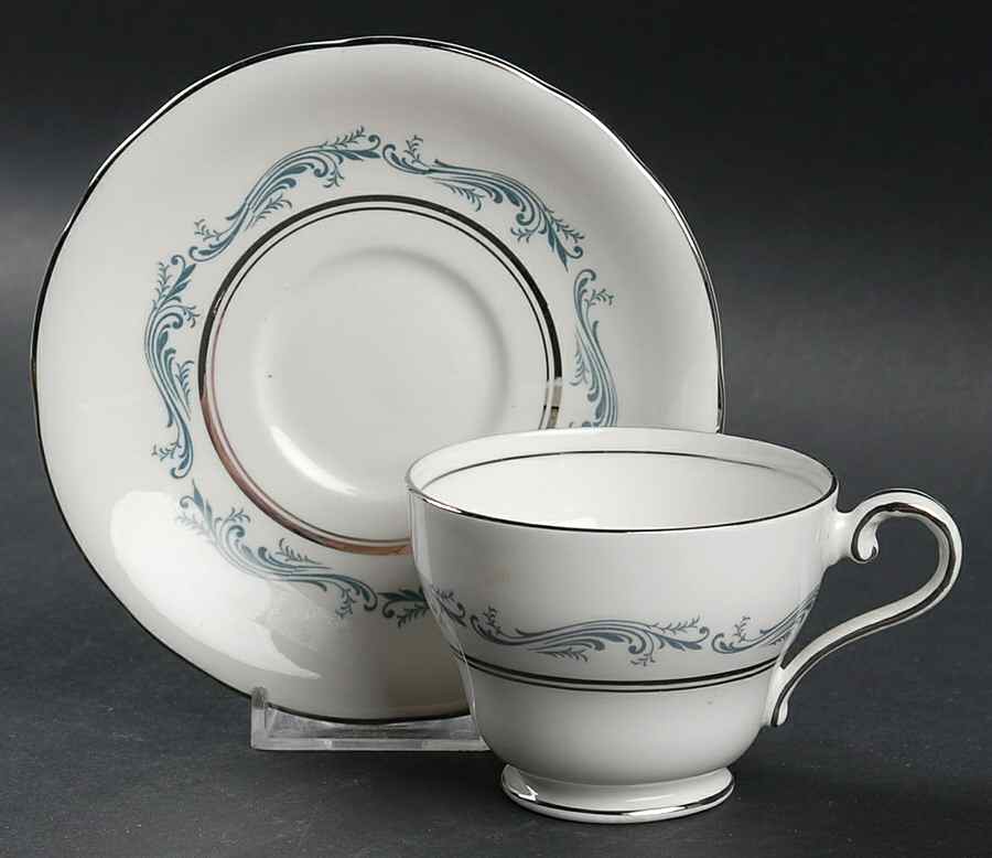 Denver Footed Cup & Saucer Set by John  Aynsley & Sons-1