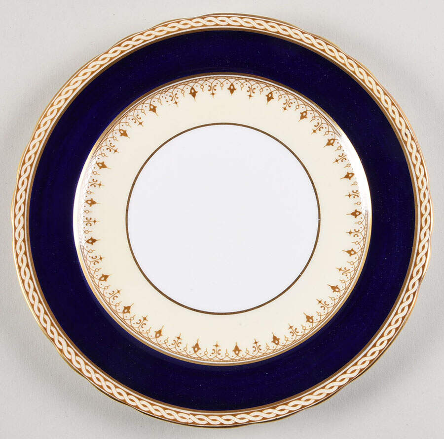 Desborough Blue Salad Plate by John  Aynsley & Sons-1