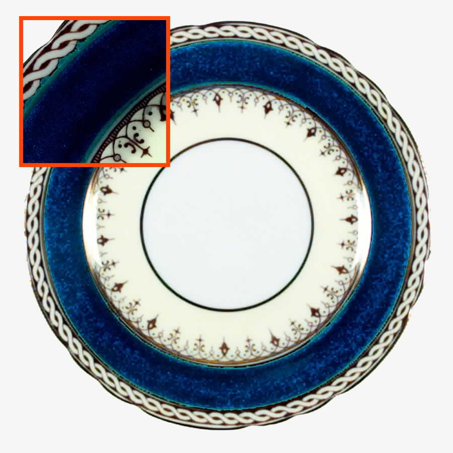 Desborough Blue Bread & Butter Plate by John  Aynsley & Sons-1