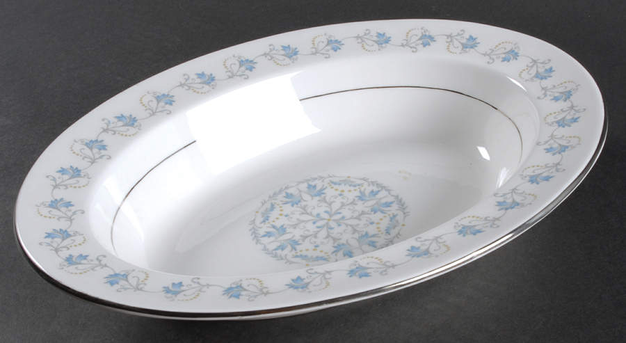 Dianne (Smooth Edge) 10" Oval Vegetable Bowl by John  Aynsley & Sons-1