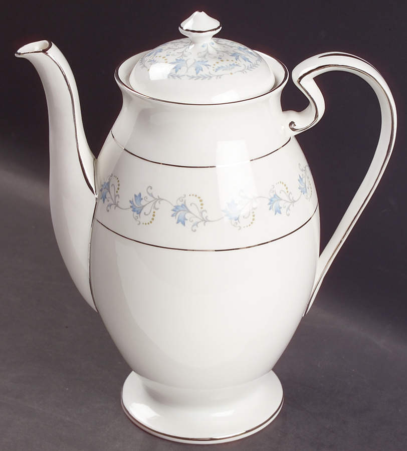 Dianne (Smooth Edge) Coffee Pot & Lid by John  Aynsley & Sons-1
