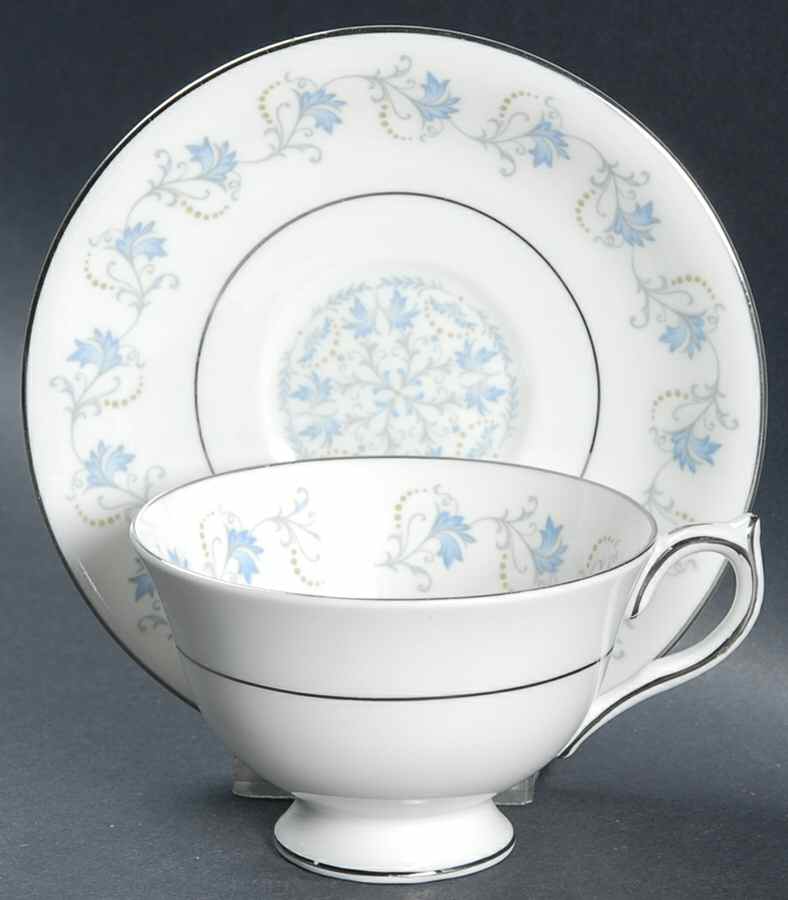 Dianne (Smooth Edge) Footed Cup & Saucer Set by John  Aynsley & Sons-1