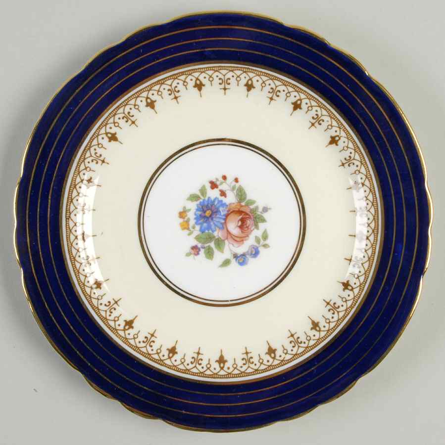 Dorchester Cobalt Blue Bread & Butter Plate by John  Aynsley & Sons-1