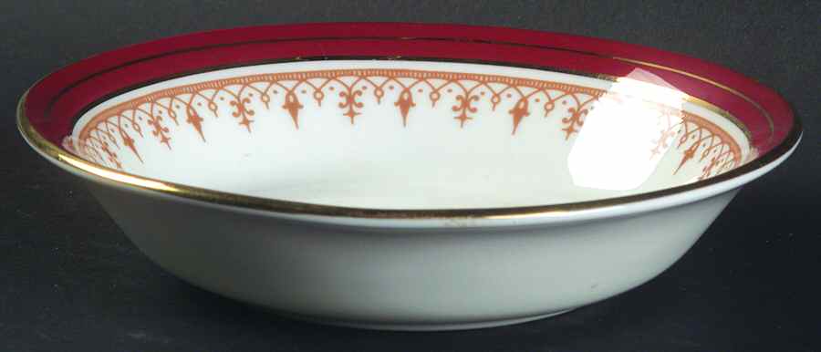Durham Maroon (Smooth) Fruit/Dessert (Sauce) Bowl by John  Aynsley & Sons-1