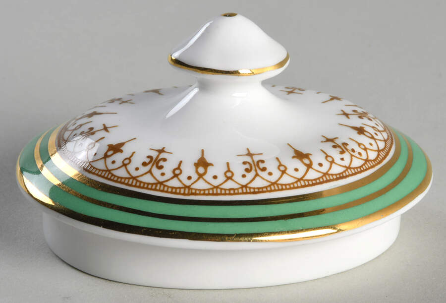 Durham Green Lid for Sugar Bowl by John  Aynsley & Sons-1