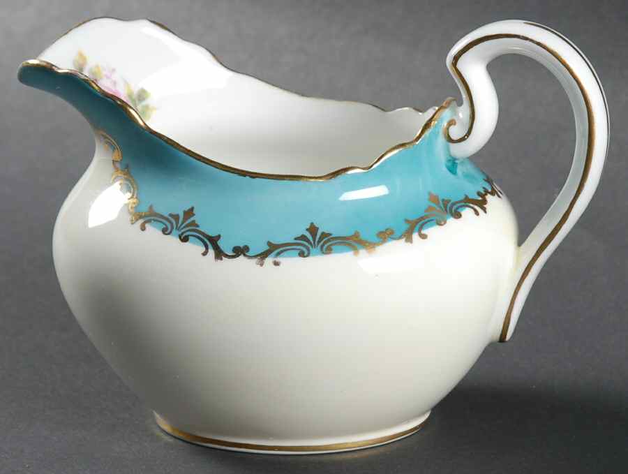 Eastbourne (Floral, Scalloped) Creamer by John  Aynsley & Sons-1