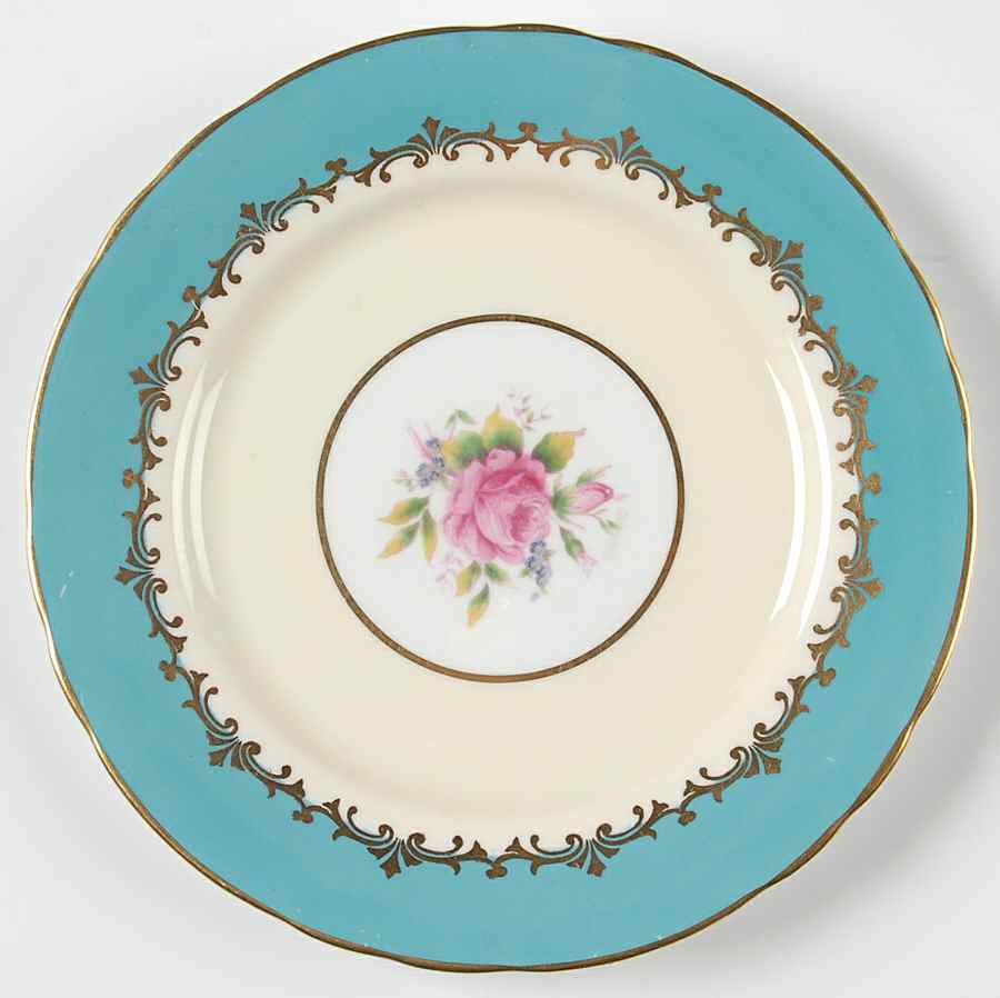 Eastbourne (Floral, Scalloped) Bread & Butter Plate by John  Aynsley & Sons-1