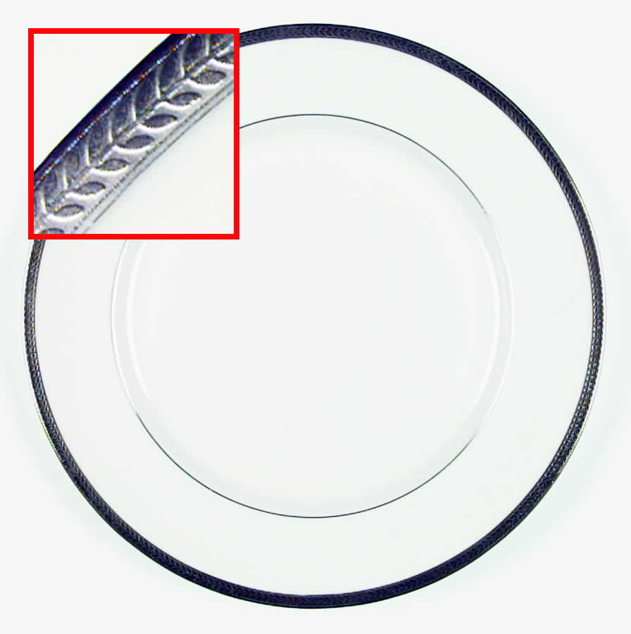 Elegance (Platinum Trim & Inner Verge) Dinner Plate by John  Aynsley & Sons-1