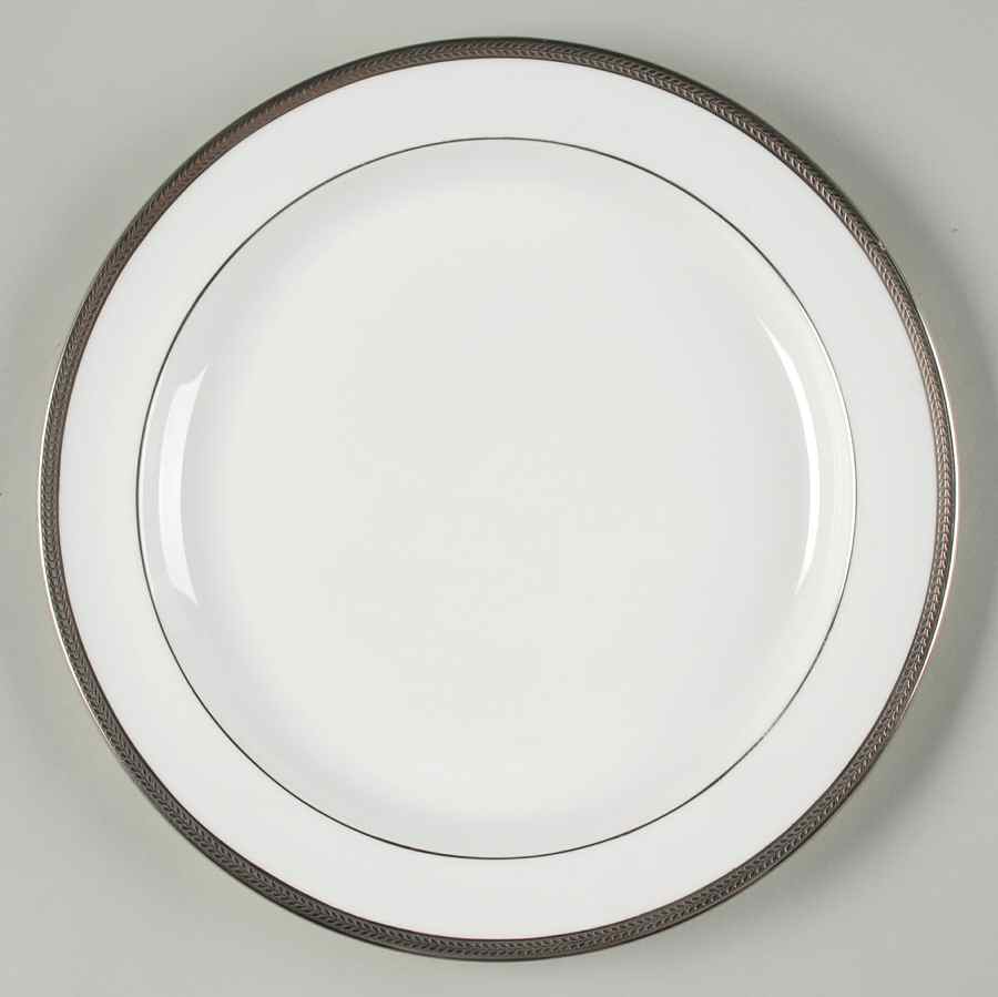 Elegance (Platinum Trim & Inner Verge) 12" Chop Plate (Round Platter) by John  Aynsley & Sons-1