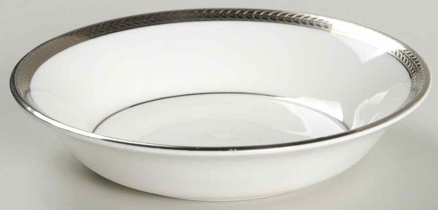 Elegance (Platinum Trim & Inner Verge) Fruit/Dessert (Sauce) Bowl by John  Aynsley & Sons-1
