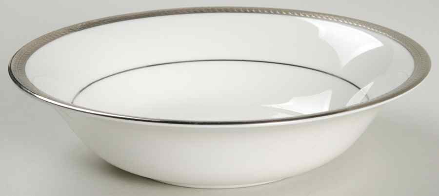 Elegance (Platinum Trim & Inner Verge) Coupe Cereal Bowl by John  Aynsley & Sons-1