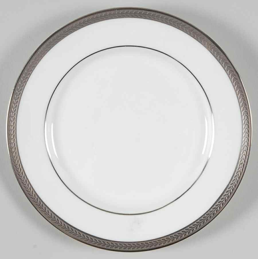 Elegance (Platinum Trim & Inner Verge) Bread & Butter Plate by John  Aynsley & Sons-1