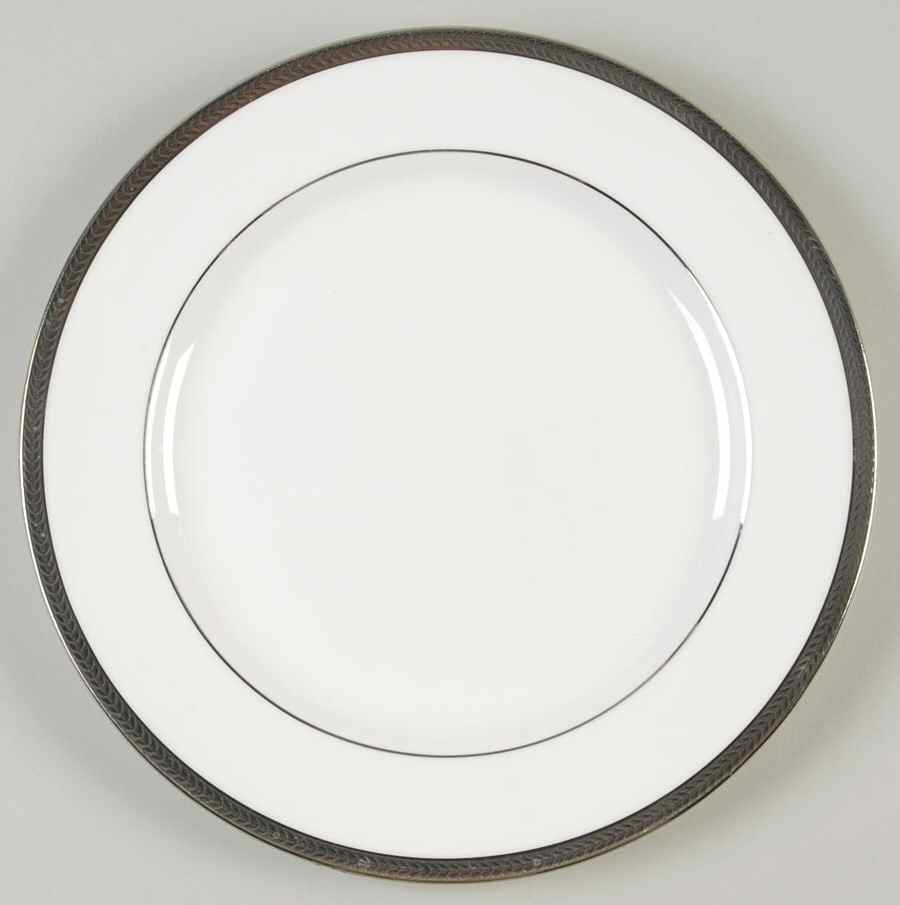Elegance (Platinum Trim & Inner Verge) Luncheon Plate by John  Aynsley & Sons-1