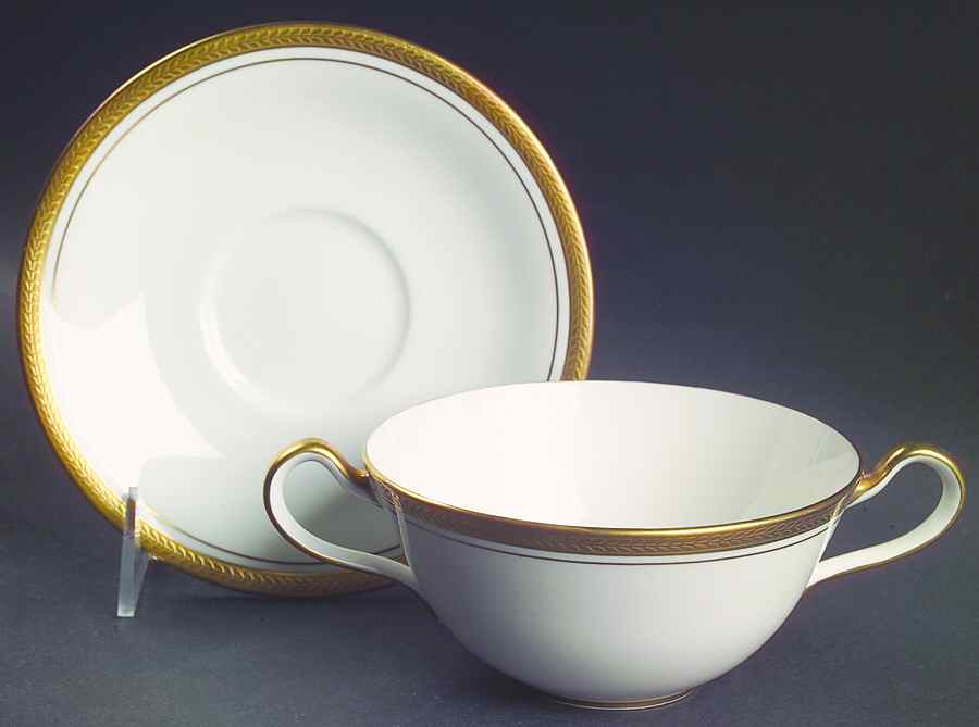 Elizabeth (Smooth) Flat Cream Soup & Saucer Set by John  Aynsley & Sons-1