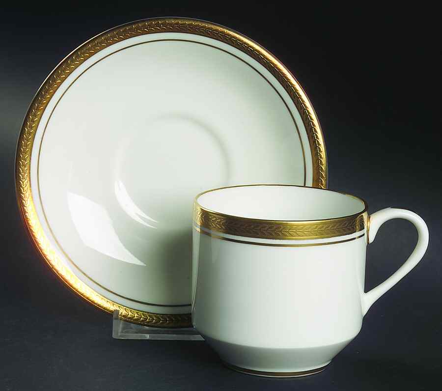 Elizabeth (Smooth) Flat Cup & Saucer Set by John  Aynsley & Sons-1