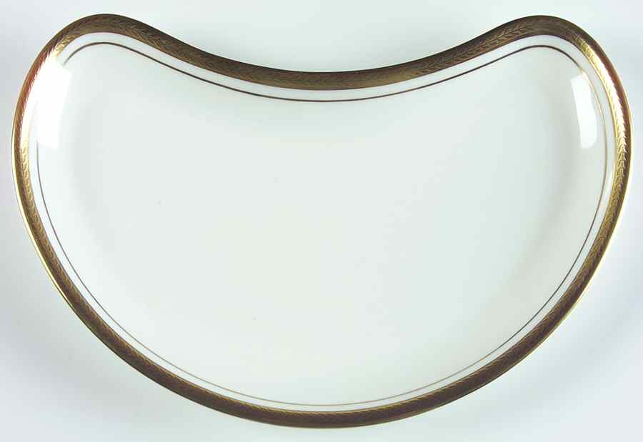 Elizabeth (Smooth) Crescent Salad Plate by John  Aynsley & Sons-1