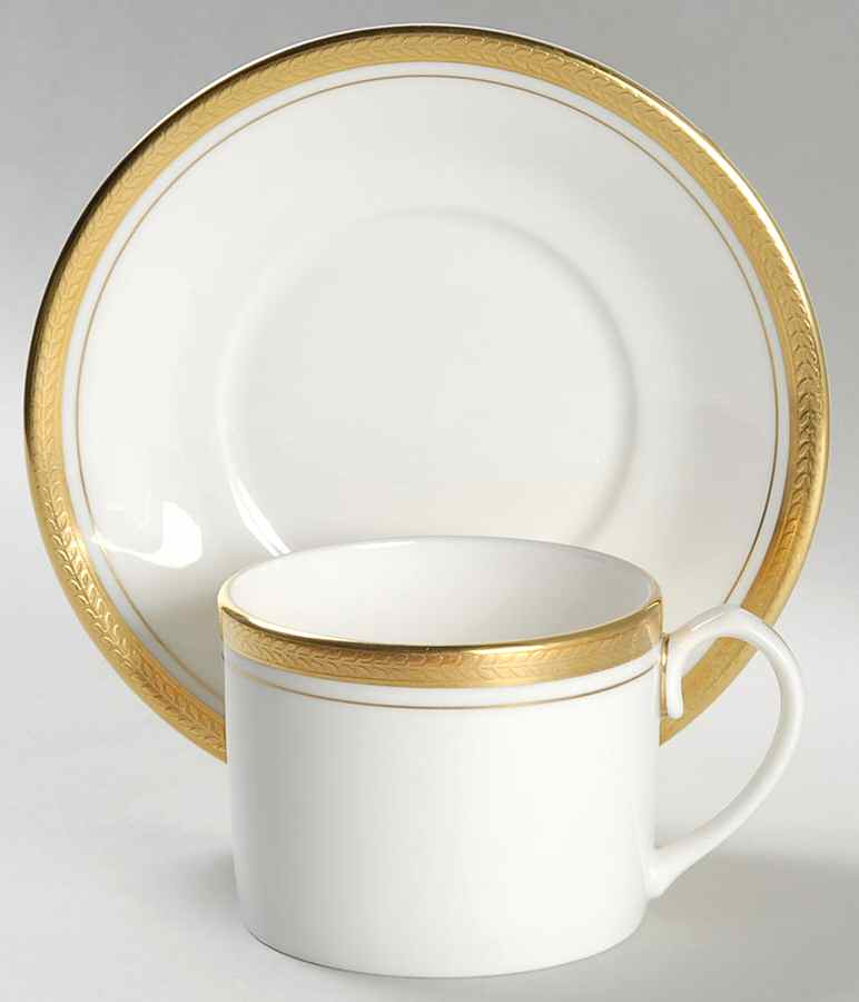 Elizabeth (Smooth) Flat Cup & Saucer Set by John  Aynsley & Sons-1